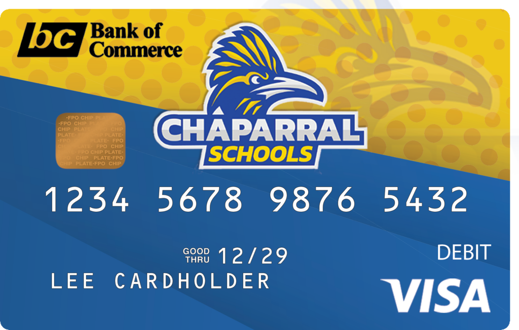 Chaparral Roadrunners Bank of Commerce Card