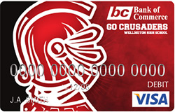 Wellington Crusaders Bank of Commerce Card Wellington Crusaders Bank of Commerce Card